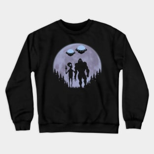 Bigfoot Ufos And Alien Crewneck Sweatshirt